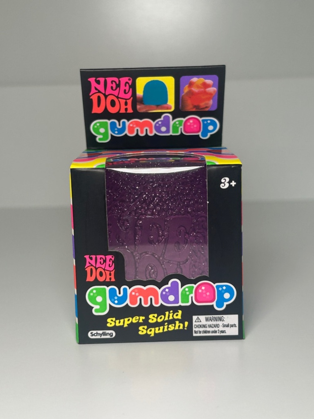 NeeDoh Gumdrop Fidget Toy, Squishy Sensory- Purple